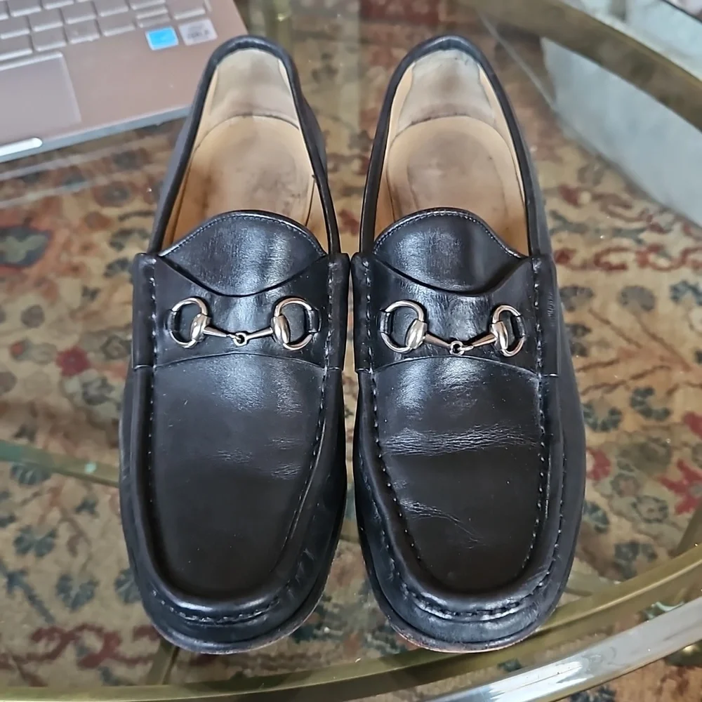 Vintage Gucci Horsebit Accent Loafers - Picture 1 of 15